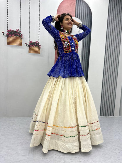 Navratri Special Lehenga Choli with 6 meter Big Flair single available wholesale