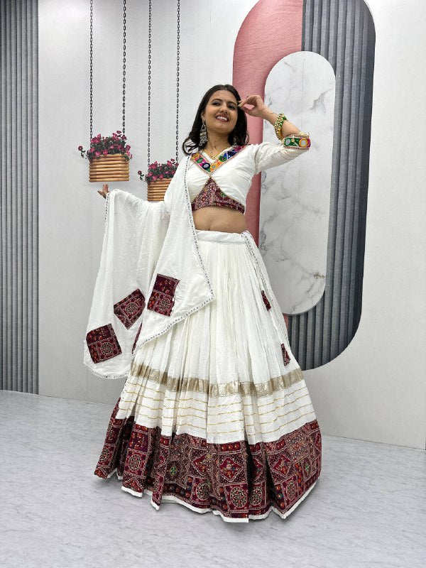 Navratri Special Pure Cotton Lehenga Choli single available wholesale