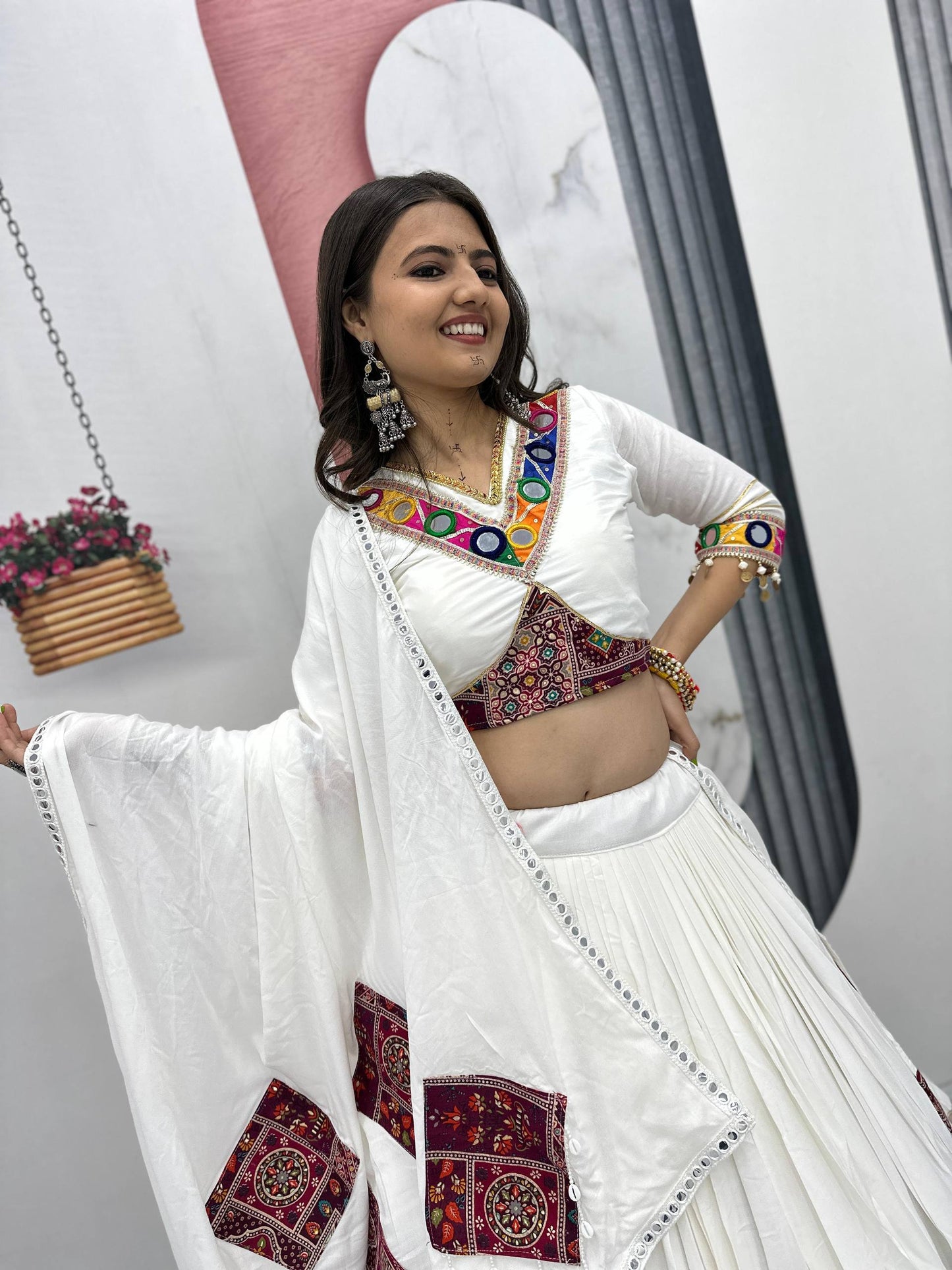 Navratri Special Pure Cotton Lehenga Choli single available wholesale
