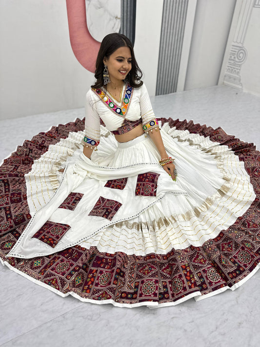 Navratri Special Pure Cotton Lehenga Choli single available wholesale