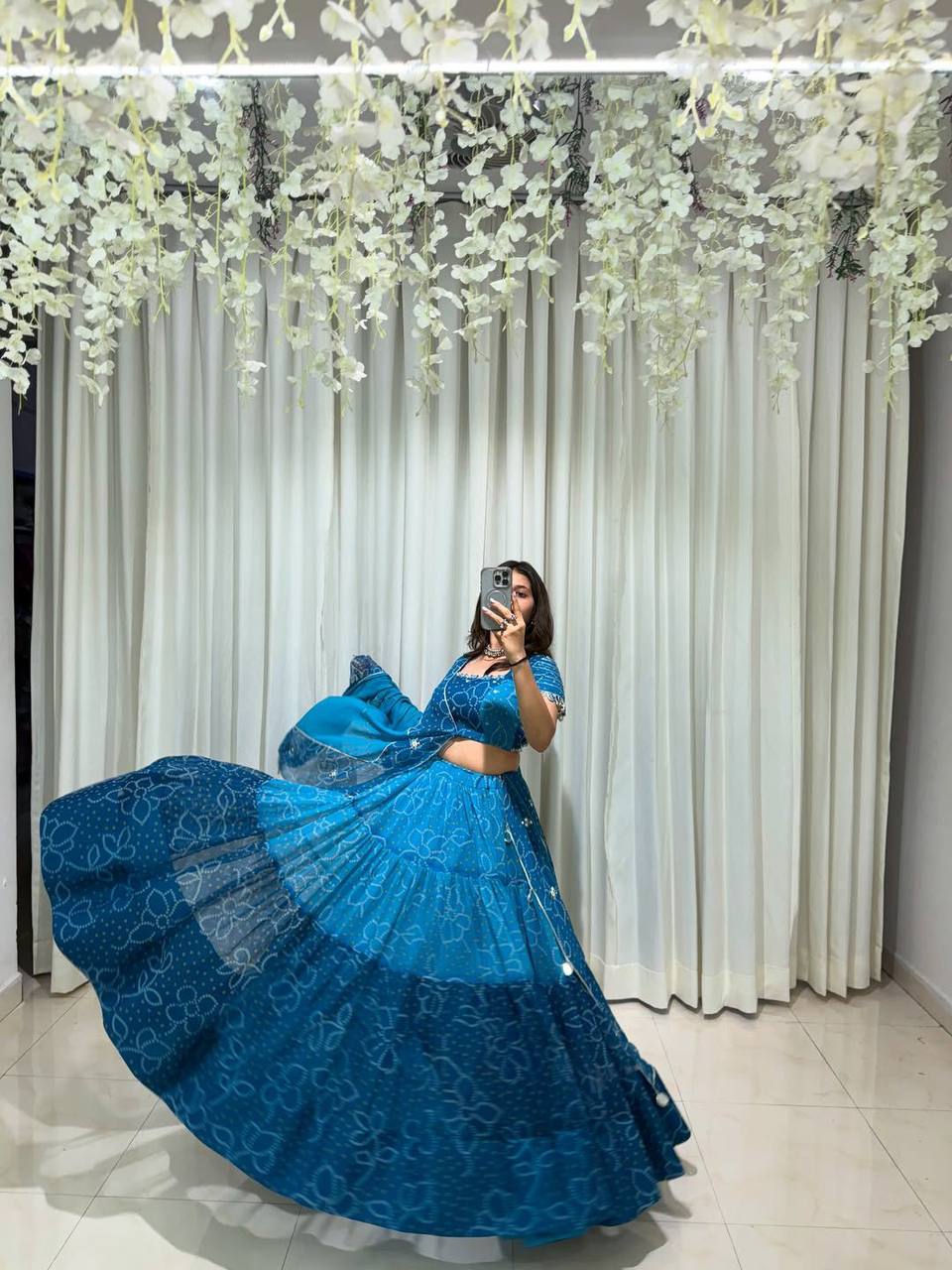 NAVARATRI SEASON OUR EXCLUSIVE FULL STITCHED LEHENGA CHOLI single available wholesale