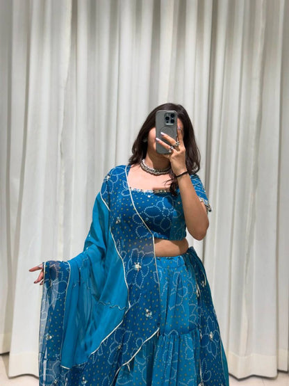 NAVARATRI SEASON OUR EXCLUSIVE FULL STITCHED LEHENGA CHOLI single available wholesale