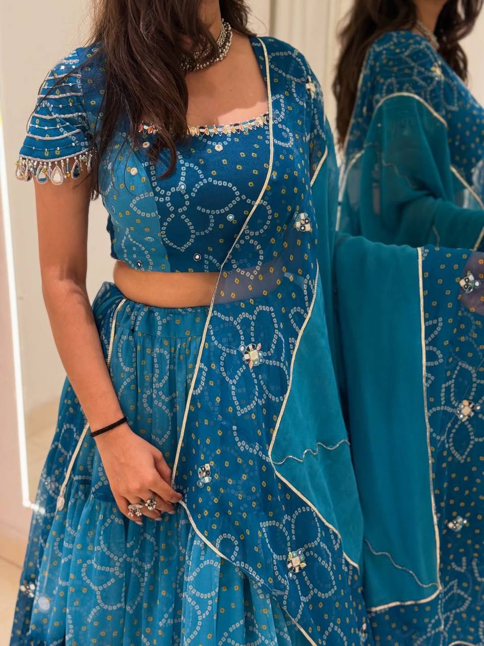 NAVARATRI SEASON OUR EXCLUSIVE FULL STITCHED LEHENGA CHOLI single available wholesale