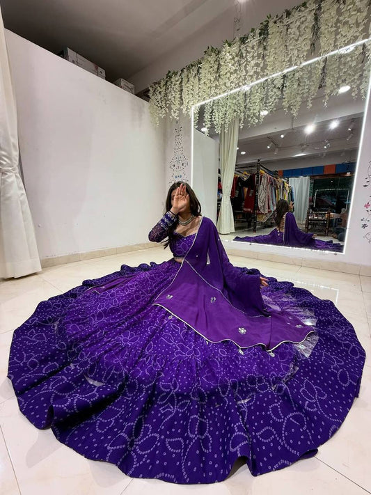 NAVARATRI SEASON OUR EXCLUSIVE FULL STITCHED LEHENGA CHOLI single available wholesale