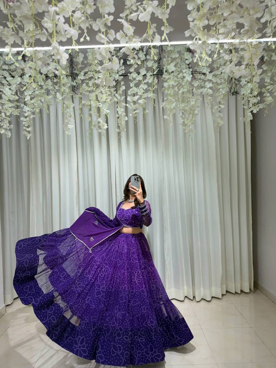 NAVARATRI SEASON OUR EXCLUSIVE FULL STITCHED LEHENGA CHOLI single available wholesale