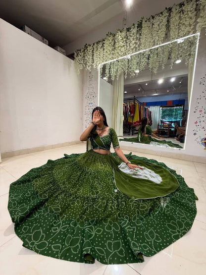 NAVARATRI SEASON OUR EXCLUSIVE FULL STITCHED LEHENGA CHOLI single available wholesale