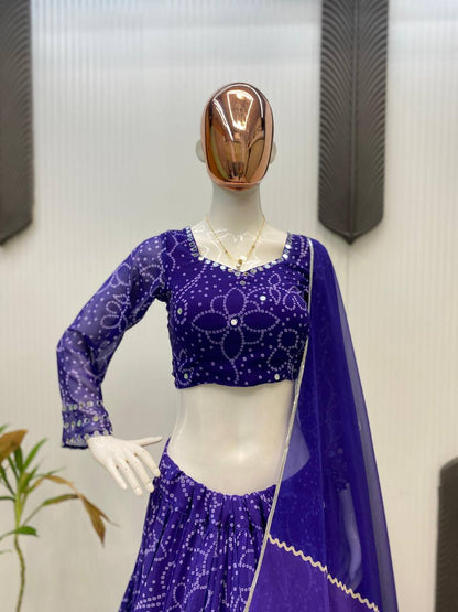 NAVARATRI SEASON OUR EXCLUSIVE FULL STITCHED LEHENGA CHOLI single available wholesale