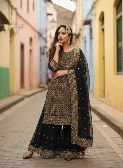 ENHANCE THE BEAUTY OF YOUR WARDROBE WITH THIS NEWLY LAUNCHED KURTI & PLAZZO SET