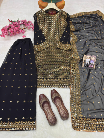 ENHANCE THE BEAUTY OF YOUR WARDROBE WITH THIS NEWLY LAUNCHED KURTI & PLAZZO SET
