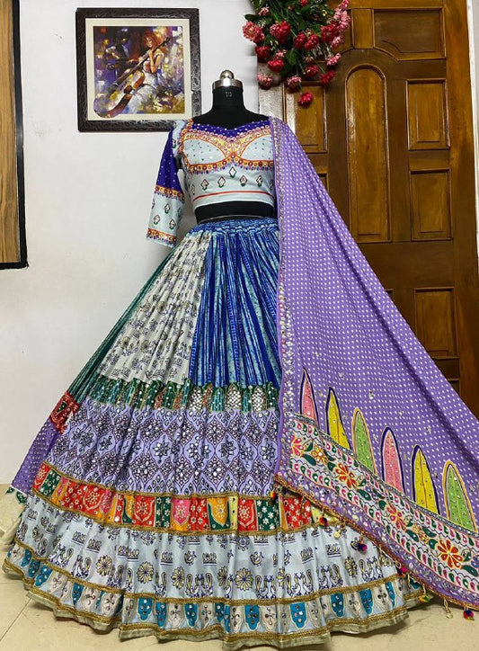 navrati NEW DESIGNER PRINTED LAHENGA CHOLI
