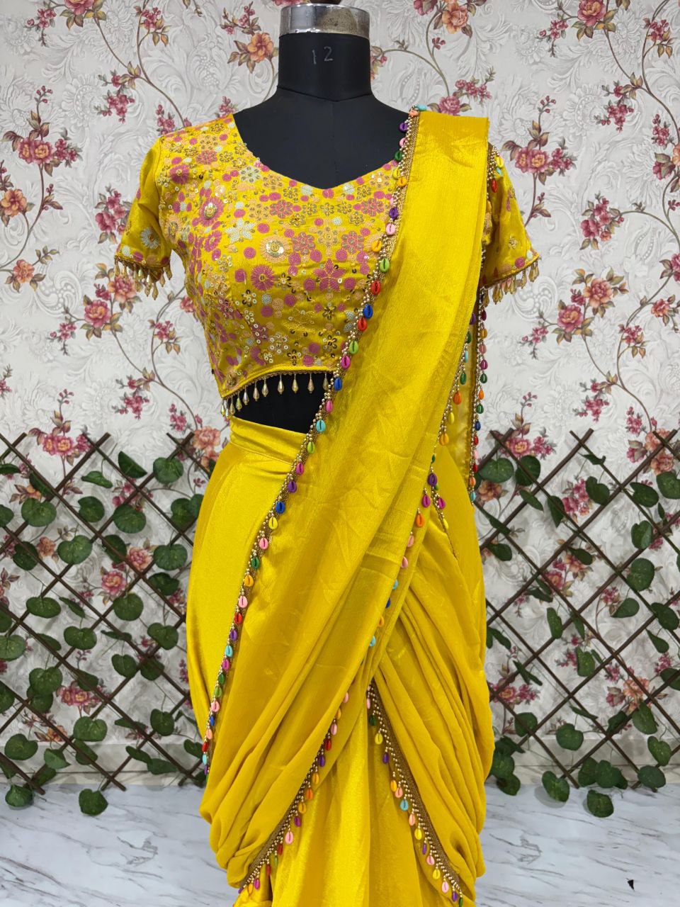 Most Beautiful Latest Full Stitched Lehenga Saree Collection