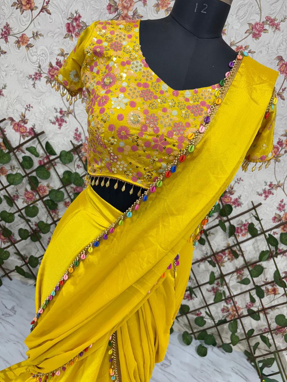 Most Beautiful Latest Full Stitched Lehenga Saree Collection