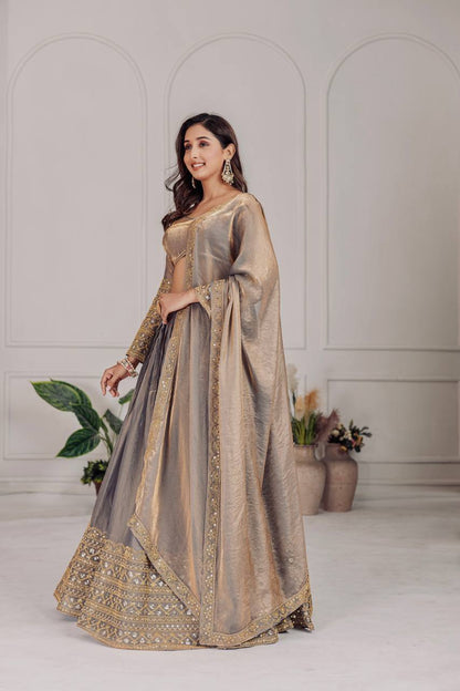 BRIDAL WEAR HEAVY FENDI EMBROIDERY CODING SEQUENCE WORK LEHENGAS CHOLI