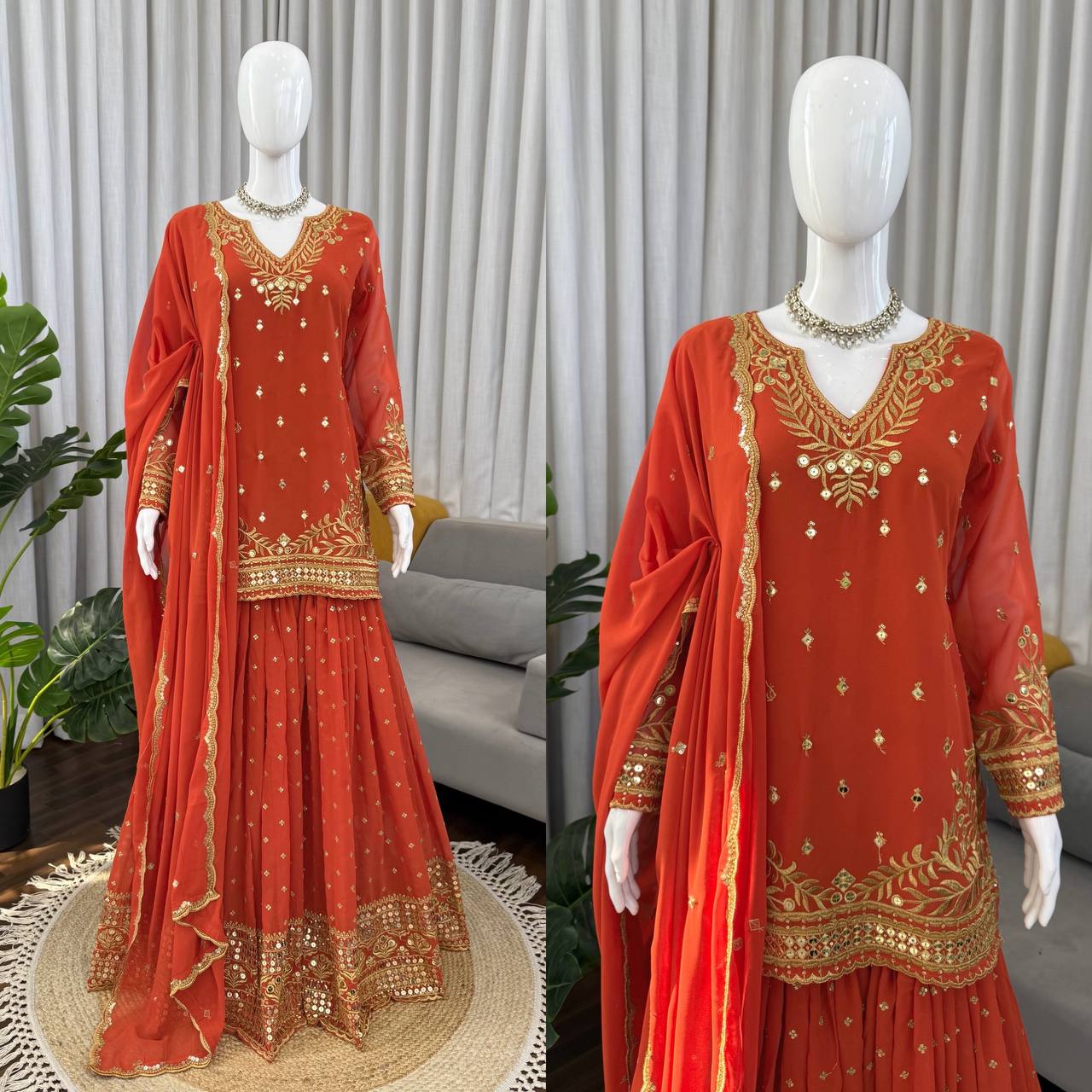 Elegant Ethnic Wear ✨ 🎀 Crafted in Classy Tones with Premium Fabric & Detailing