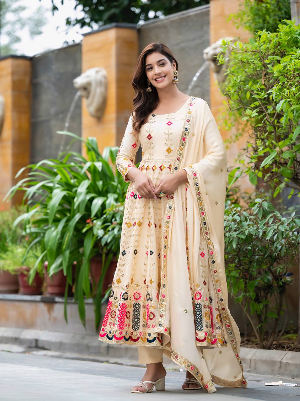 DESIGNER READYMADE ALIA CUT  ANARKALI SUIT COLLECTIONS single available wholesale