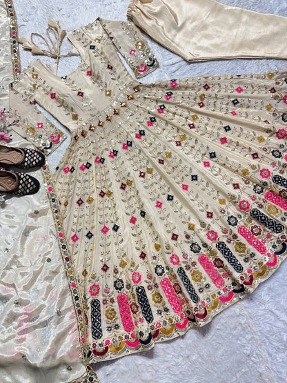 DESIGNER READYMADE ALIA CUT  ANARKALI SUIT COLLECTIONS single available wholesale
