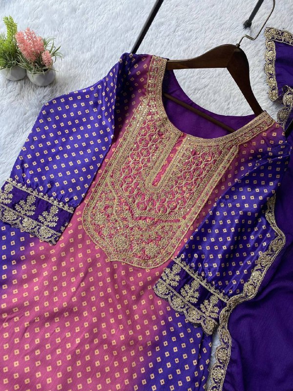 EXCLUSIVE AND TRENDY FOR WEDDING SEASON OUR SEQUENCE EMBROIDERED TOP, PANT AND DUPATTA