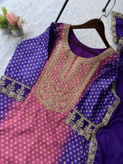 EXCLUSIVE AND TRENDY FOR WEDDING SEASON OUR SEQUENCE EMBROIDERED TOP, PANT AND DUPATTA