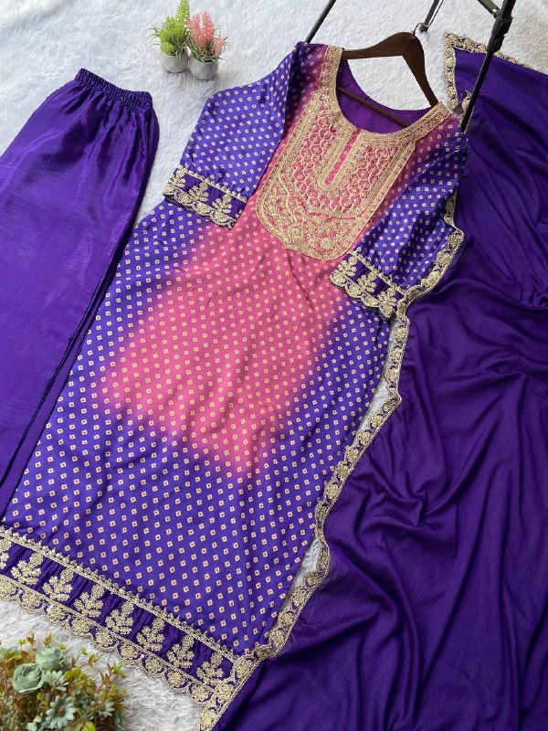 EXCLUSIVE AND TRENDY FOR WEDDING SEASON OUR SEQUENCE EMBROIDERED TOP, PANT AND DUPATTA