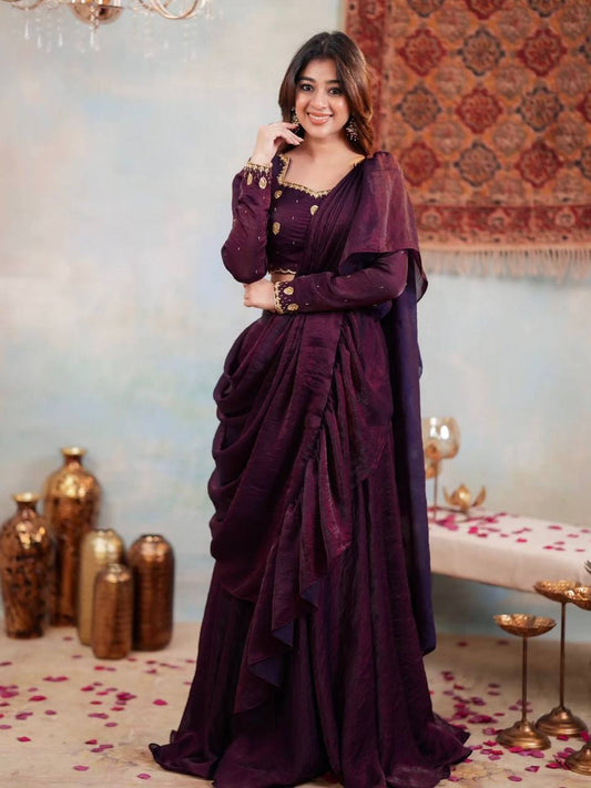 Designer Party Wear Lahenga Saree Collection single available wholesale