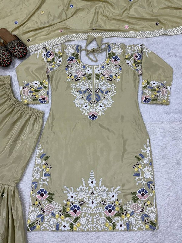 Designer Party Wear Look Top , Sharara Plazzo  and Dupatta single available wholesale