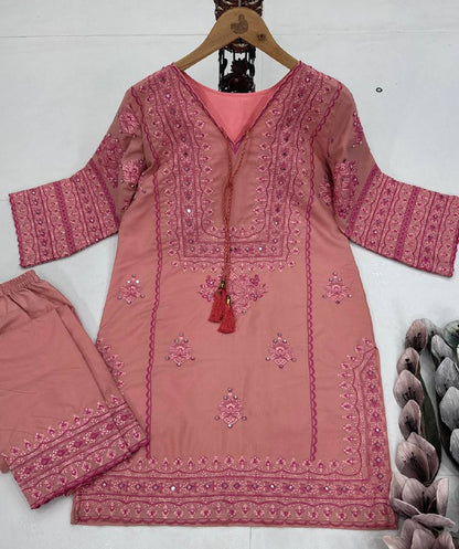 DESIGNER HEAVY COTTON SALWAR SUIT