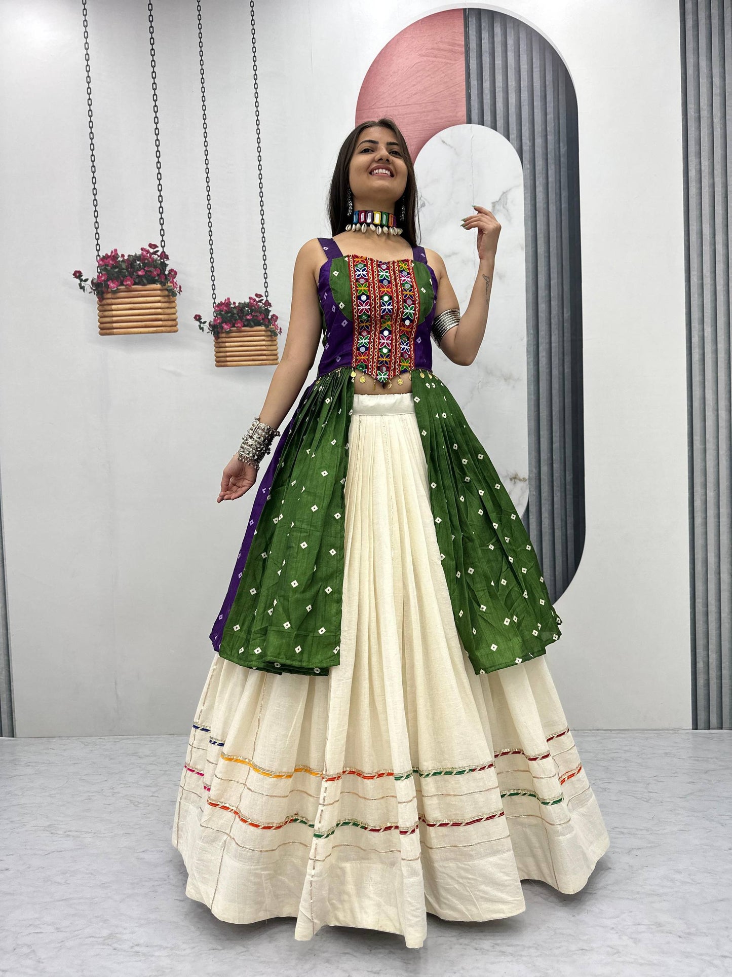 Navratri Special Lehenga Choli with 6 meter Big Flair