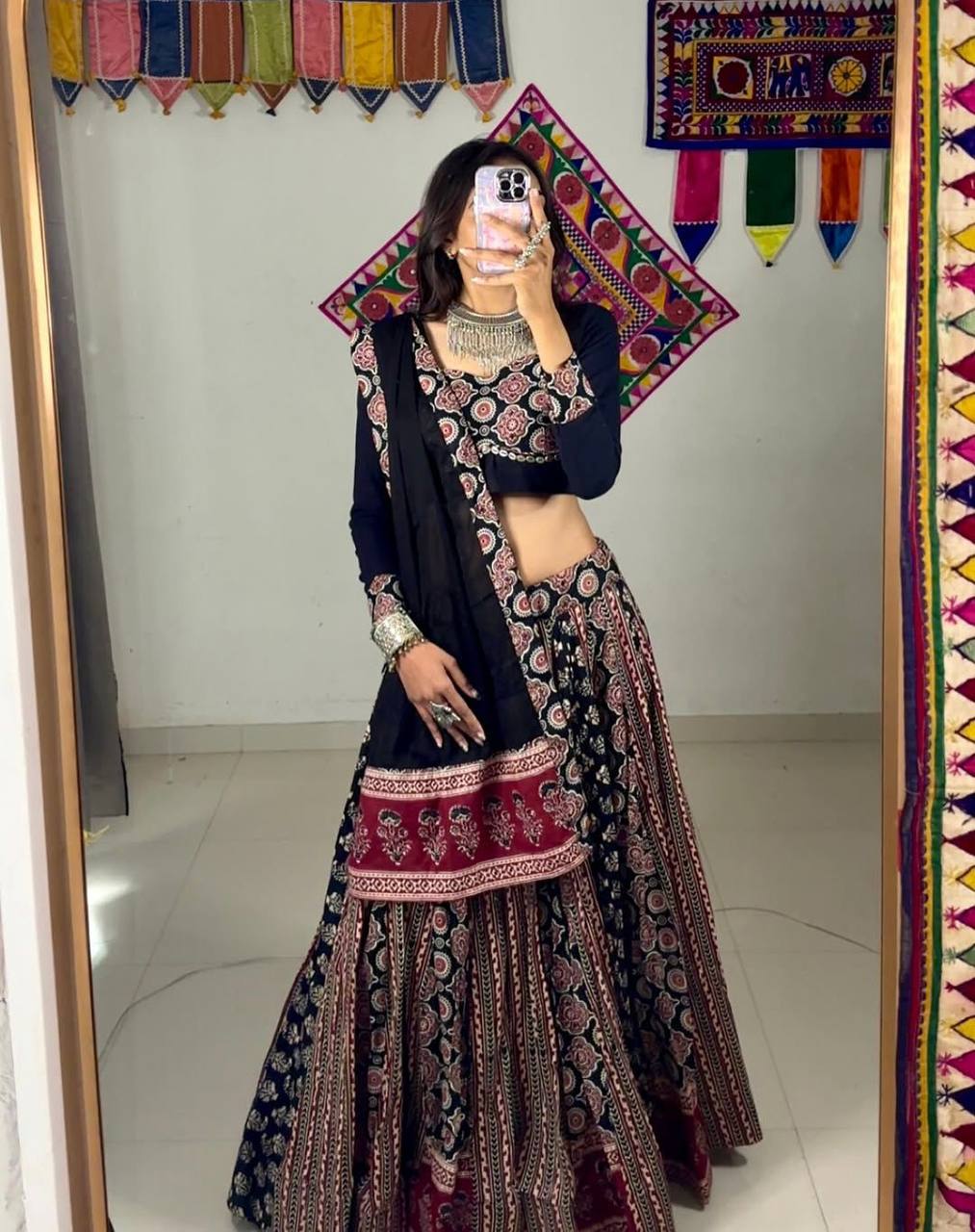 NAVARATRI SEASON OUR EXCLUSIVE FULL STITCHED LEHENGA CHOLI single available wholesale