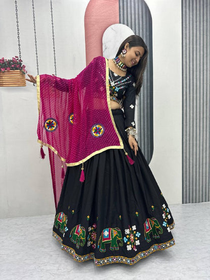 Navratri Special Pure Cotton Lehenga Choli single available wholesale