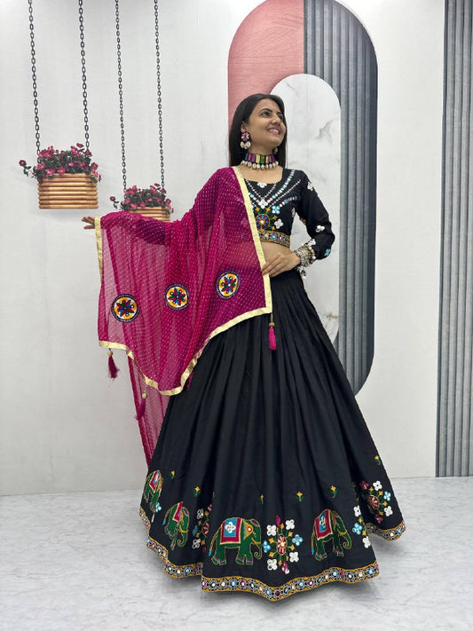 Navratri Special Pure Cotton Lehenga Choli single available wholesale