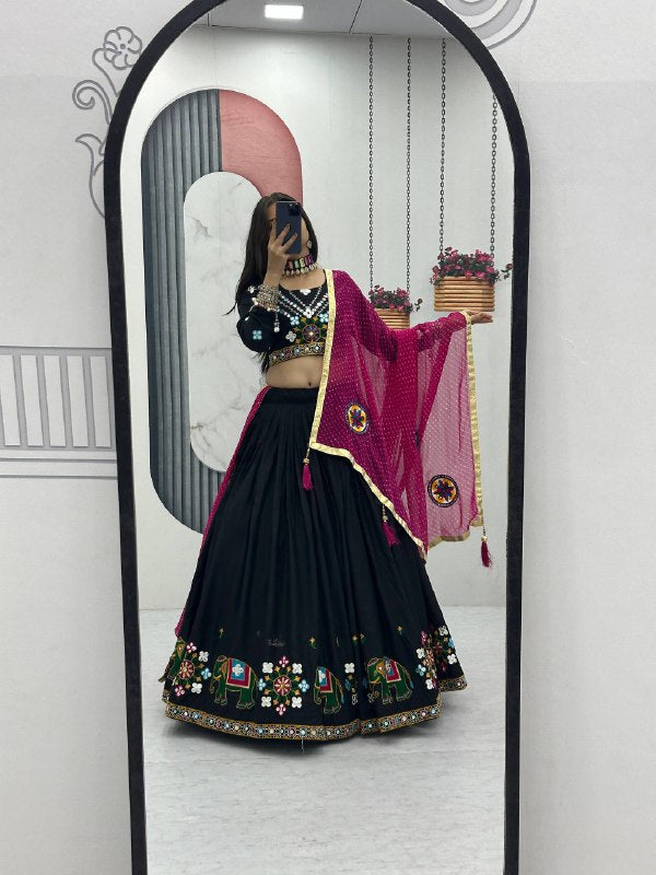 Navratri Special Pure Cotton Lehenga Choli single available wholesale