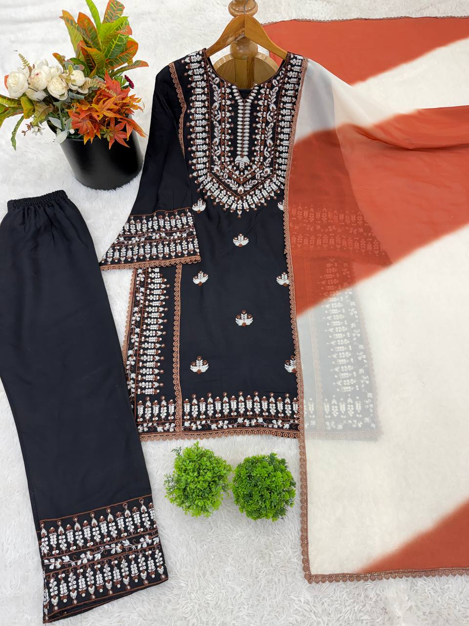 New Collection in Heavy Georgette With Full Heavy Embroidery Sequence Work