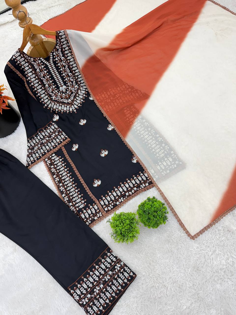 New Collection in Heavy Georgette With Full Heavy Embroidery Sequence Work