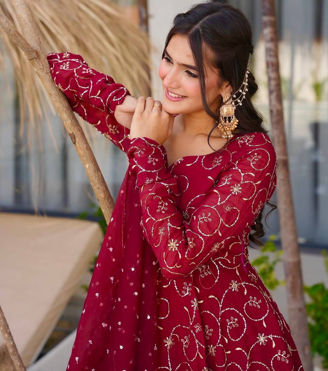 Women’s Ethnic Anarkali Gown single available wholesale