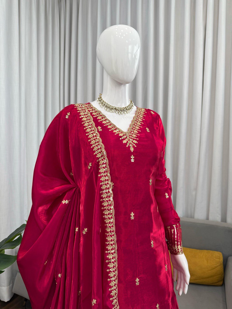Designer Palzoo Set – Elegant Ethnic Wear ✨ 🎀 Crafted in Classy Tones with Premium Fabric & Detailing