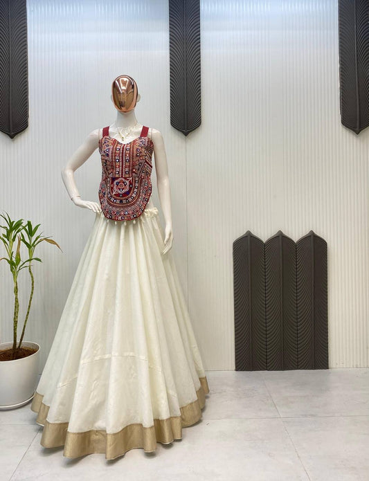 NAVARATRI SEASON OUR EXCLUSIVE FULL STITCHED LEHENGA CHOLI single available wholesale