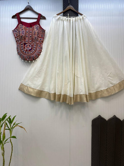NAVARATRI SEASON OUR EXCLUSIVE FULL STITCHED LEHENGA CHOLI single available wholesale