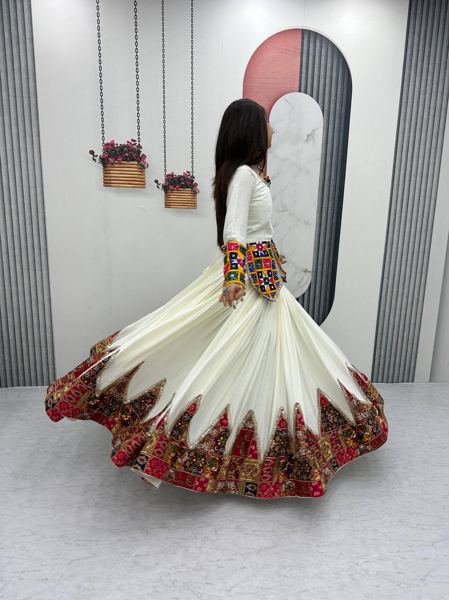 Navratri Special Pure Cotton Lehenga Choli single available wholesale