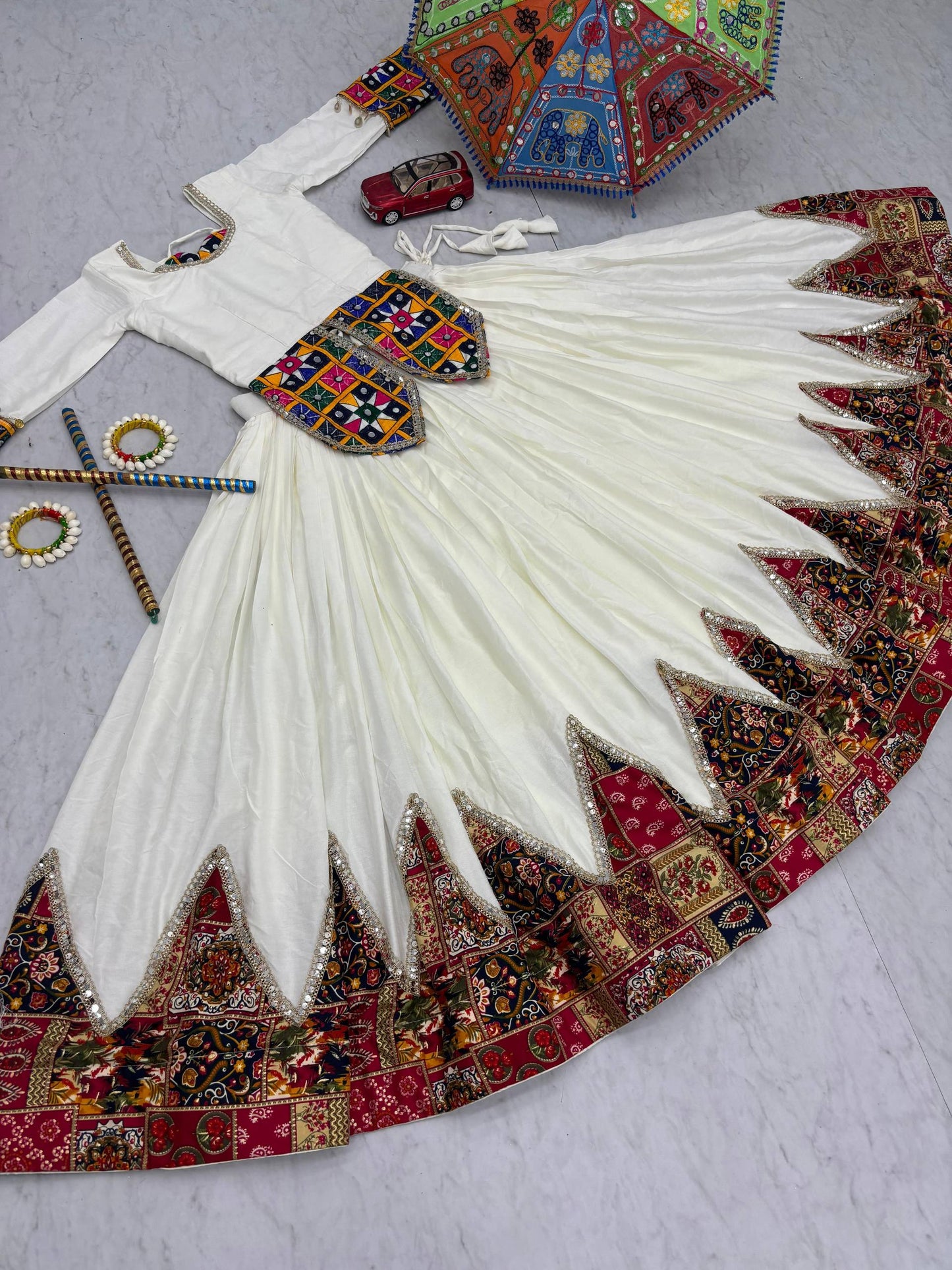 Navratri Special Pure Cotton Lehenga Choli single available wholesale