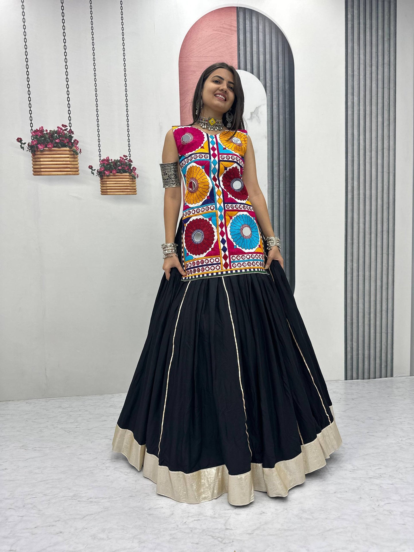 Navratri Special Kediyu Lehenga single available wholesale