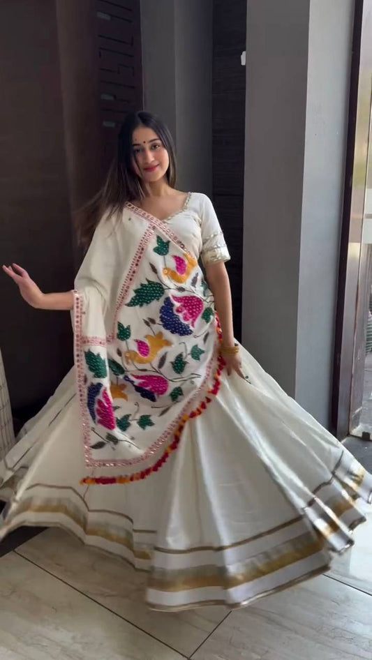 NAVARATRI SEASON OUR EXCLUSIVE FULL STITCHED LEHENGA CHOLI single available wholesale