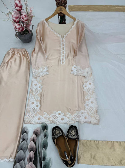 DESIGNER HEAVY TOP PLAZZO SUIT SET