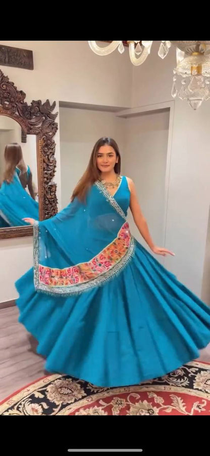 NAVARATRI SEASON OUR EXCLUSIVE FULL STITCHED LEHENGA CHOLI single available wholesale