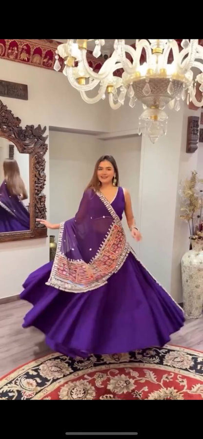 NAVARATRI SEASON OUR EXCLUSIVE FULL STITCHED LEHENGA CHOLI single available wholesale