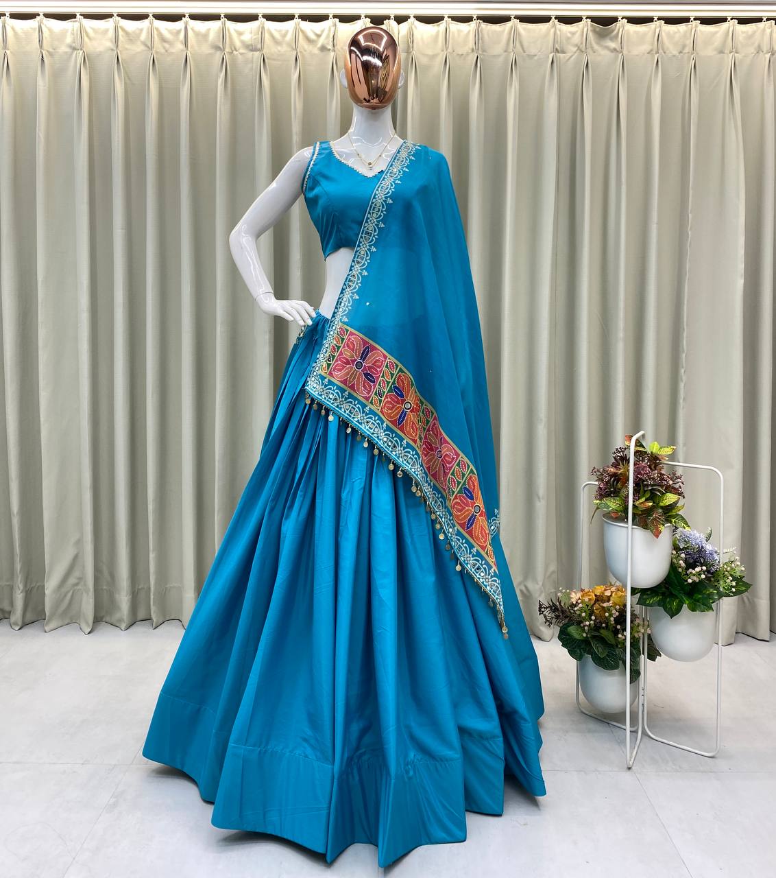 NAVARATRI SEASON OUR EXCLUSIVE FULL STITCHED LEHENGA CHOLI single available wholesale