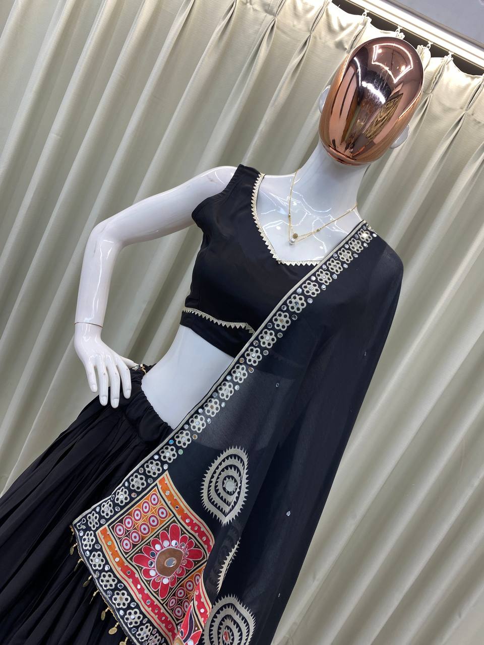 NAVARATRI SEASON OUR EXCLUSIVE FULL STITCHED LEHENGA CHOLI single available wholesale