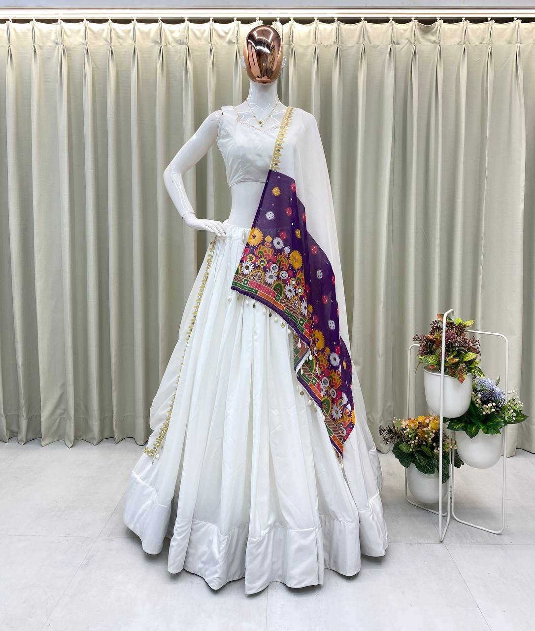 NAVARATRI SEASON OUR EXCLUSIVE FULL STITCHED LEHENGA CHOLI single available wholesale