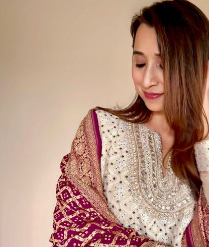 Designer Party Top Pallazo & Dupatta single available wholesale