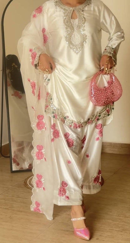 Đěsigner Party Wear Look top with farshi salwar