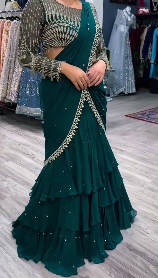 Reday to wear Lehengha  saree